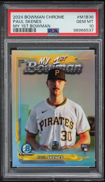 2024 Bowman Chrome My 1st Bowman Paul Skenes ROOKIE #M1B36 PSA 10 GEM MINT