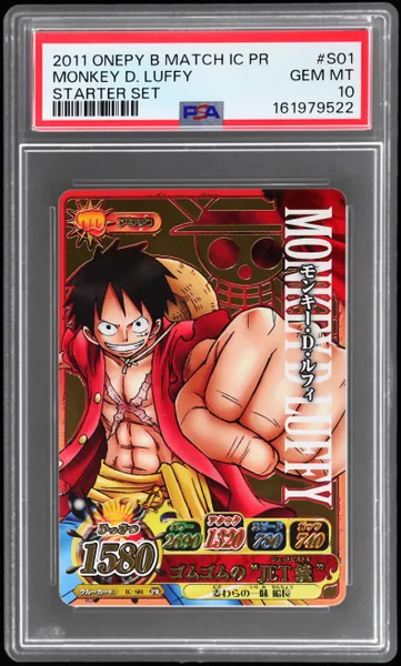 Monkey D. Luffy · Onepy Berry Match Ic Promo Starter Set #IC-S01 (2011), PSA 10