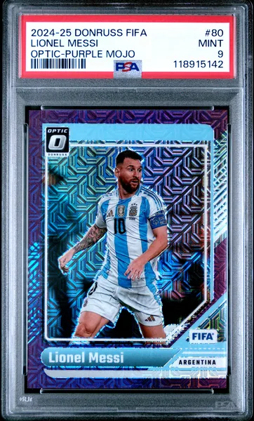 Lionel Messi · Donruss FIFA #80 (2024), PSA 9