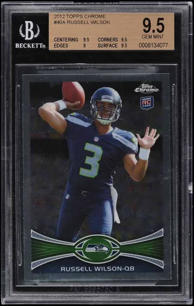 2012 Topps Chrome Russell Wilson ROOKIE RC #40 BGS 9.5 GEM MINT