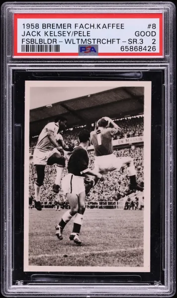 Pele · Bremer Fachring Fussballbilder Weltmeisterschaft Rookie #8 (1958), PSA 2