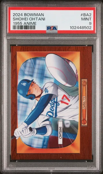 2024 #BA2 Shohei Ohtani PSA 9 Bowman 1955 Bowman Anime