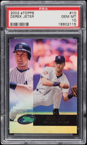 2002 eTopps Derek Jeter #10 PSA 10 GEM MINT