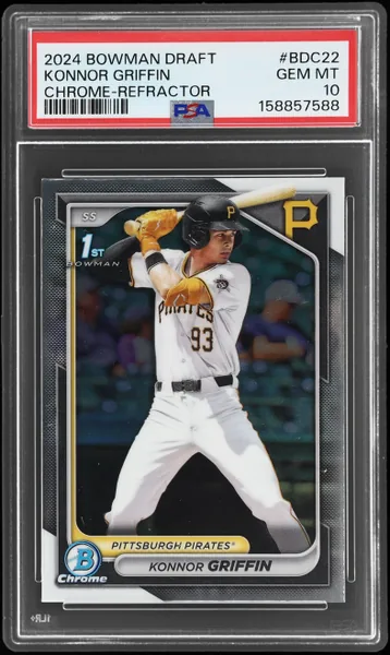 2024 Bowman Draft Chrome Refractor Konnor Griffin #BDC-22 PSA 10