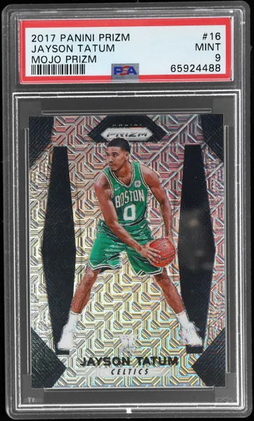 2017 Panini Prizm Mojo Prizm Jayson Tatum #16 22/25 PSA 9