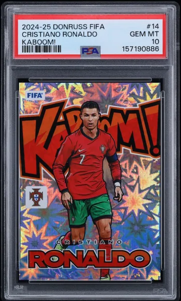 2024 Donruss FIFA Kaboom! Cristiano Ronaldo #14 PSA 10 GEM MINT