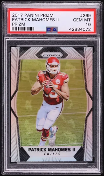 2017 Panini Prizm Silver Patrick Mahomes II ROOKIE #269 PSA 10 GEM MINT