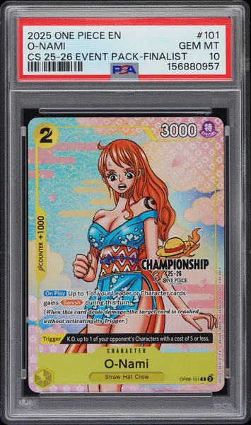 2025 #101 O-Nami PSA 10 One Piece Championship 2025-26 Event Pack