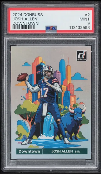 2024 Donruss Downtown Josh Allen #2 PSA 9 MINT