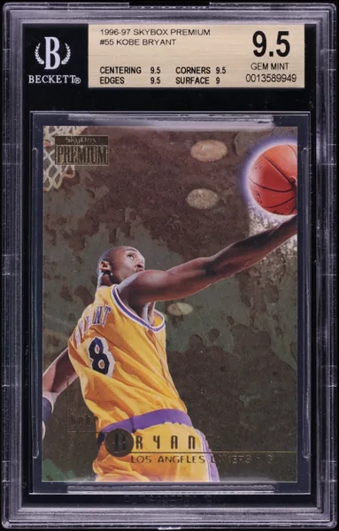 Kobe Bryant · Skybox Premium Rookie #55 (1996), BGS 9.5
