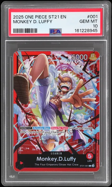2025 One Piece Starter Deck Ex Gear 5 Monkey D. Luffy #ST21001 PSA 10