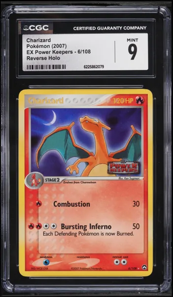 Charizard · Power Keepers Reverse Holo #6 (2007), CGC 9