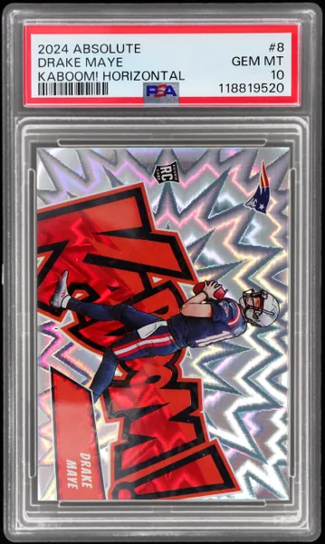 2024 Absolute Kaboom! Horizontal Drake Maye #8 PSA 10