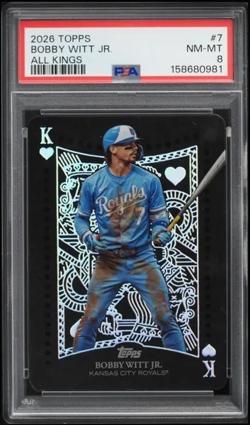 Bobby Witt Jr. · Topps All Kings #7 (2026), PSA 8