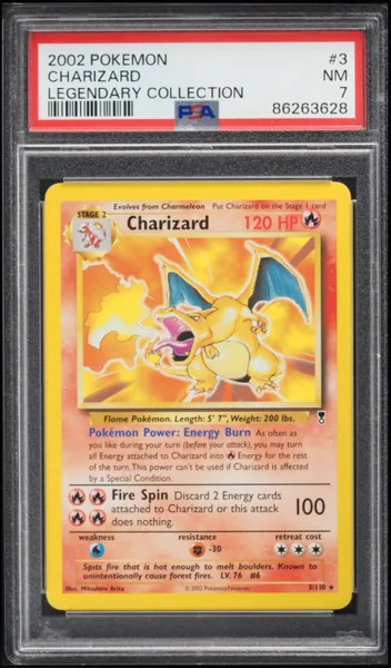 Charizard · Legendary Collection #3 (2002), PSA 7