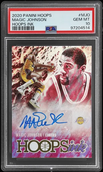 Magic Johnson · Hoops Ink #HI-MJO (2020), PSA 10