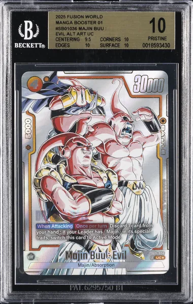 2025 #SB01-036 Majin Buu : Evil BGS 10 Dragon Ball Super Card Game Fusion World Manga Booster 01
