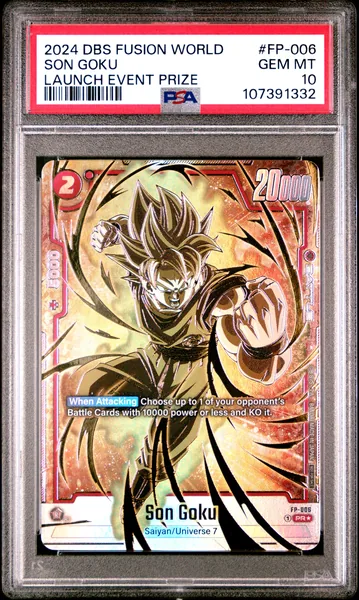 2024 #FP-006 Son Goku PSA 10 Dragon Ball Super Card Game Fusion World Launch Event Prize