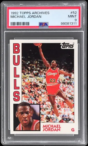 Michael Jordan · Topps Archives #52 (1992), PSA 9