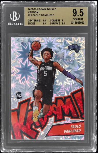 2022 Panini Crown Royale Kaboom! Paolo Banchero #20 BGS 9.5