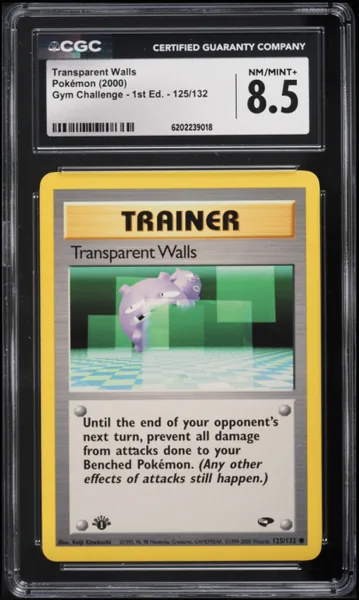 Transparent Walls · Gym Challenge 1st Edition #125 (2000), CGC 8.5