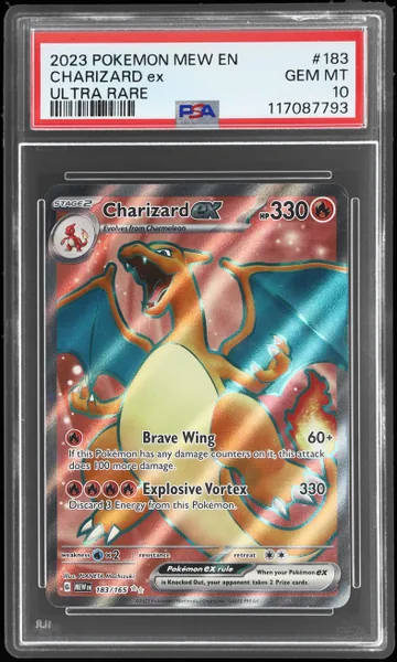 2023 Pokemon Scarlet and Violet 151 Ultra Rare Charizard Ex #183 PSA 10