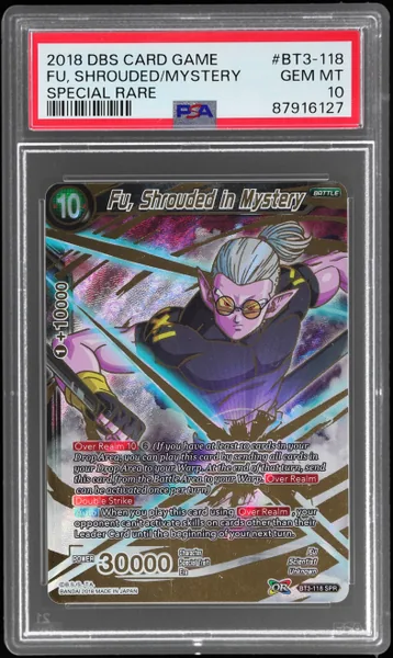 2018 Dragon Ball Super Series 3 Cross Worlds Special Rare Fu, Shrouded In Mystery #BT3-118 PSA 10