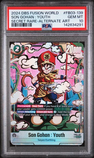 2024 #FB03-139 Son Gohan : Youth PSA 10 Dragon Ball Super Card Game Fusion World Raging Roar