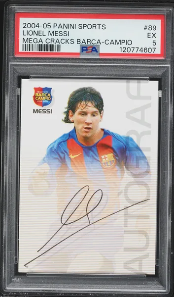 Lionel Messi · Sports Mega Cracks Barca #89 (2004), PSA 5