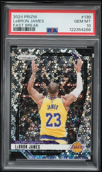 LeBron James · Prizm Fast Break #130 (2024), PSA 10