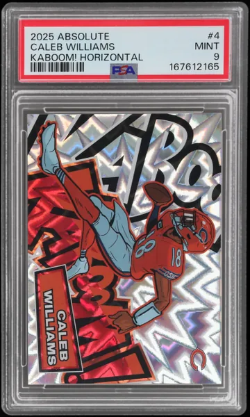 2025 Panini Absolute Kaboom! Horizontal Caleb Williams #4 PSA 9