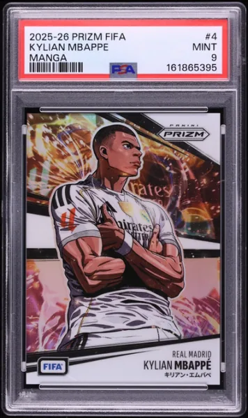 2025 Panini Prizm FIFA Manga Kylian Mbappe #4 PSA 9 MINT
