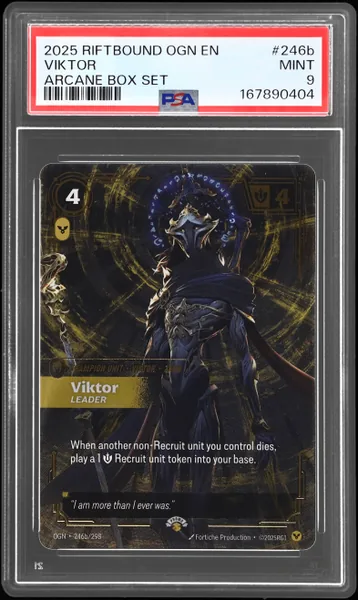 2025 Riftbound League of Legends Origins Arcane Box Set Viktor #246b PSA 9