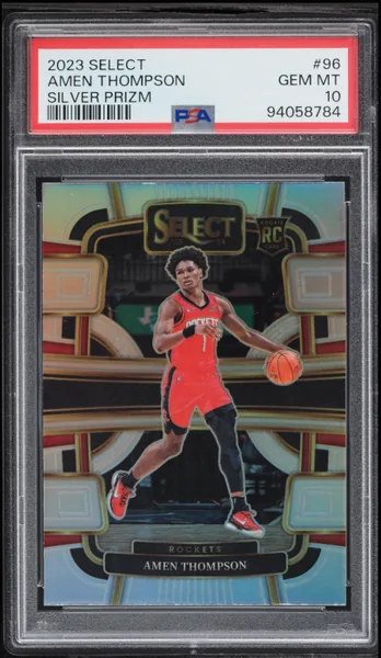 2023 Select Concourse Silver Prizm Amen Thompson ROOKIE #96 PSA 10 GEM MINT