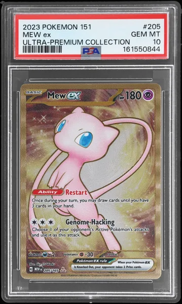 Mew ex · 151 Ultra Premium Collection #205 (2023), PSA 10