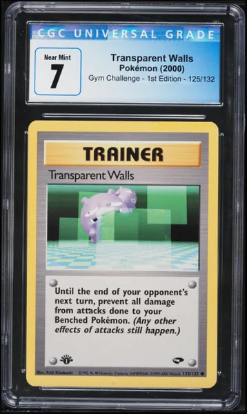 Transparent Walls · Gym Challenge 1st Edition #125 (2000), CGC 7