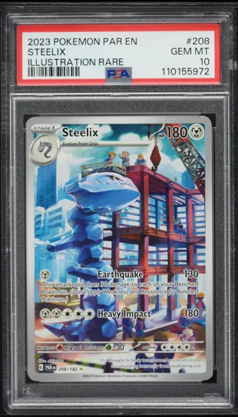 Steelix · Paradox Rift Illustration Rare #208 (2023), PSA 10
