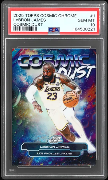 2025 Topps Cosmic Chrome Cosmic Dust LeBron James #1 PSA 10