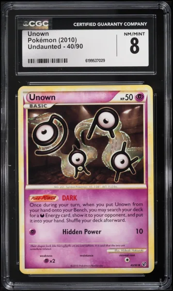 Unown · Undaunted #40 (2010), CGC 8