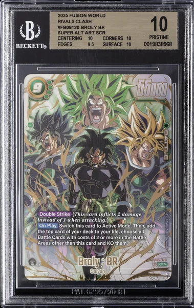 2025 #FB06-120 Broly : BR BGS 10 Dragon Ball Super Card Game Fusion World Rivals Clash