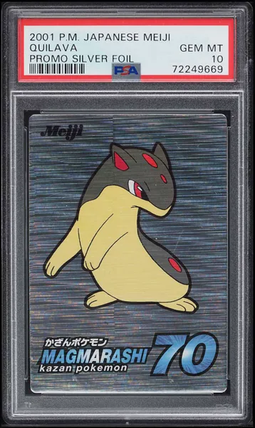 Quilava · Japanese Meiji Promo Silver Foil (2001), PSA 10