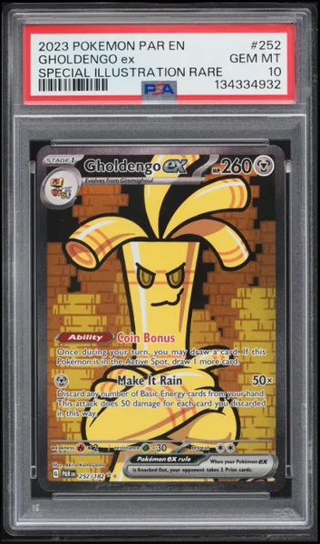 2023 Pokemon Scarlet & Violet Paradox Rift SIR Gholdengo ex #252 PSA 10 GEM MINT