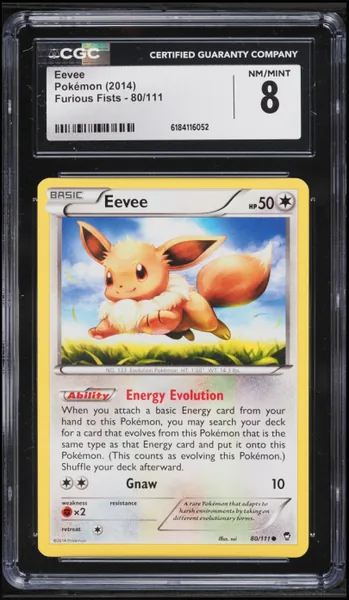 Eevee · Furious Fists #80 (2014), CGC 8