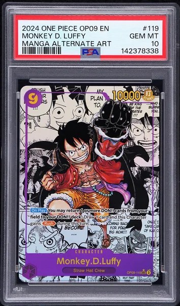 2024 #119 Monkey D. Luffy PSA 10 One Piece OP09-Emperors in the New World