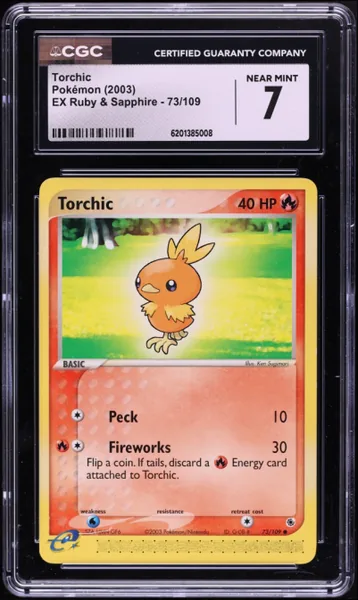 Torchic · Ruby & Sapphire #73 (2003), CGC 7