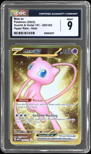2023 Pokemon Scarlet and Violet 151 Hyper Rare Mew Ex #205 CGC 9