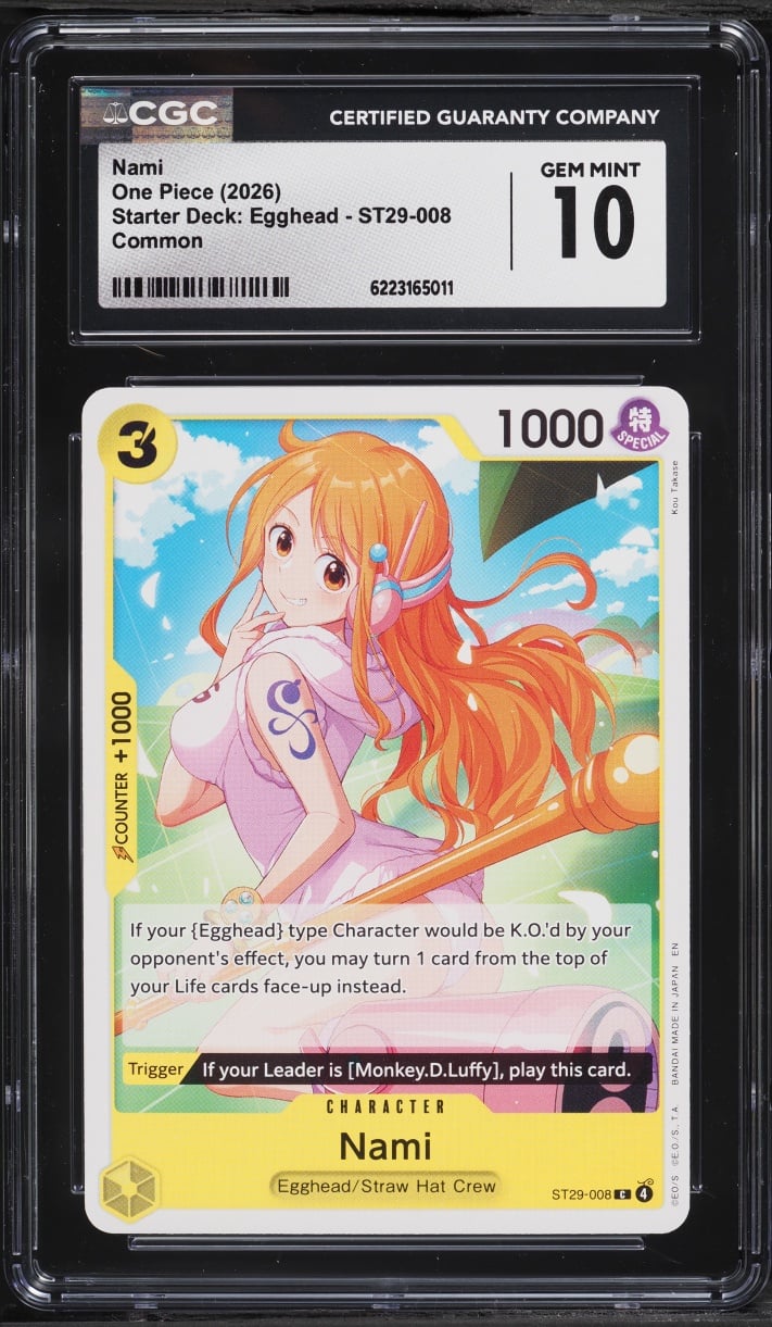2026 One Piece Starter Deck: Egghead Nami #ST29-008 CGC 10 GEM MINT