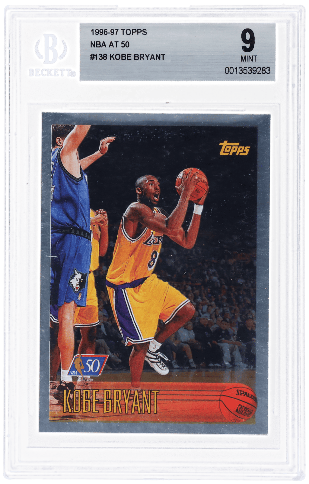 1996 Topps NBA 50th Kobe Bryant #138 BGS 9