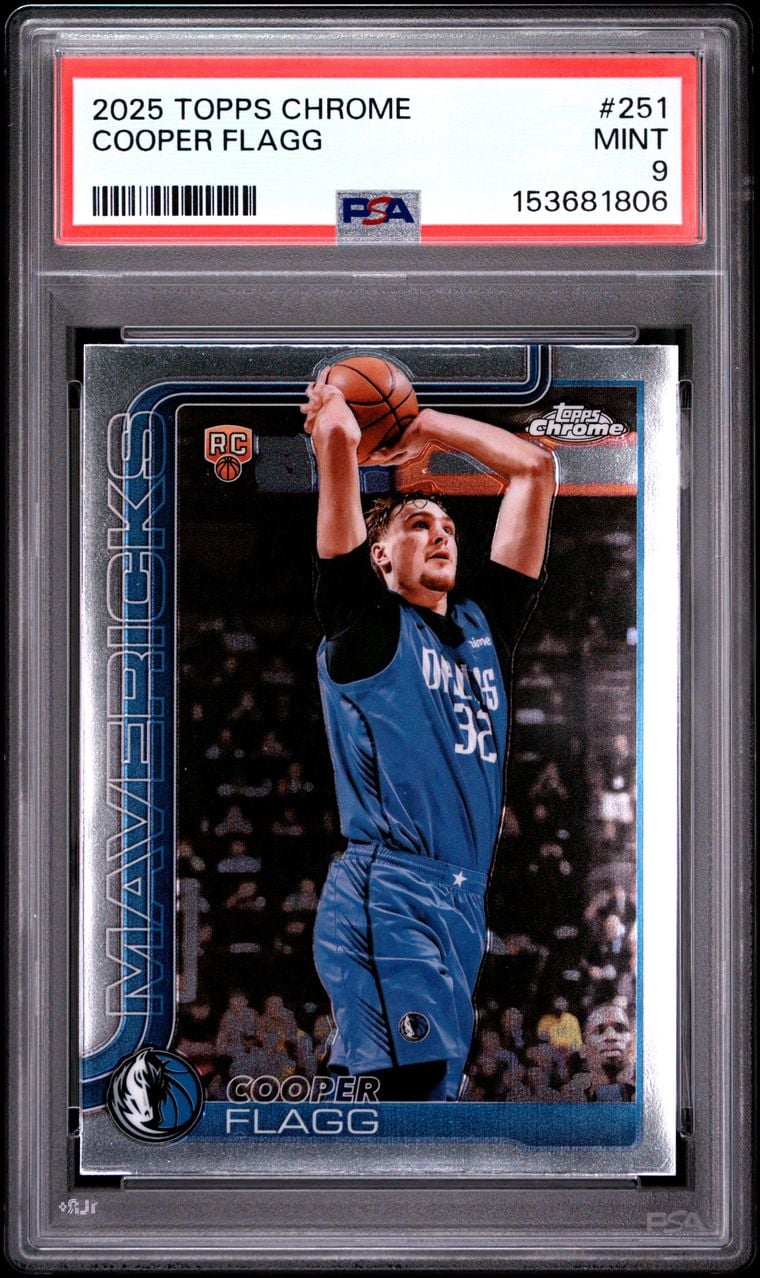 2025 Cooper Flagg #251 Topps Chrome PSA 9.0