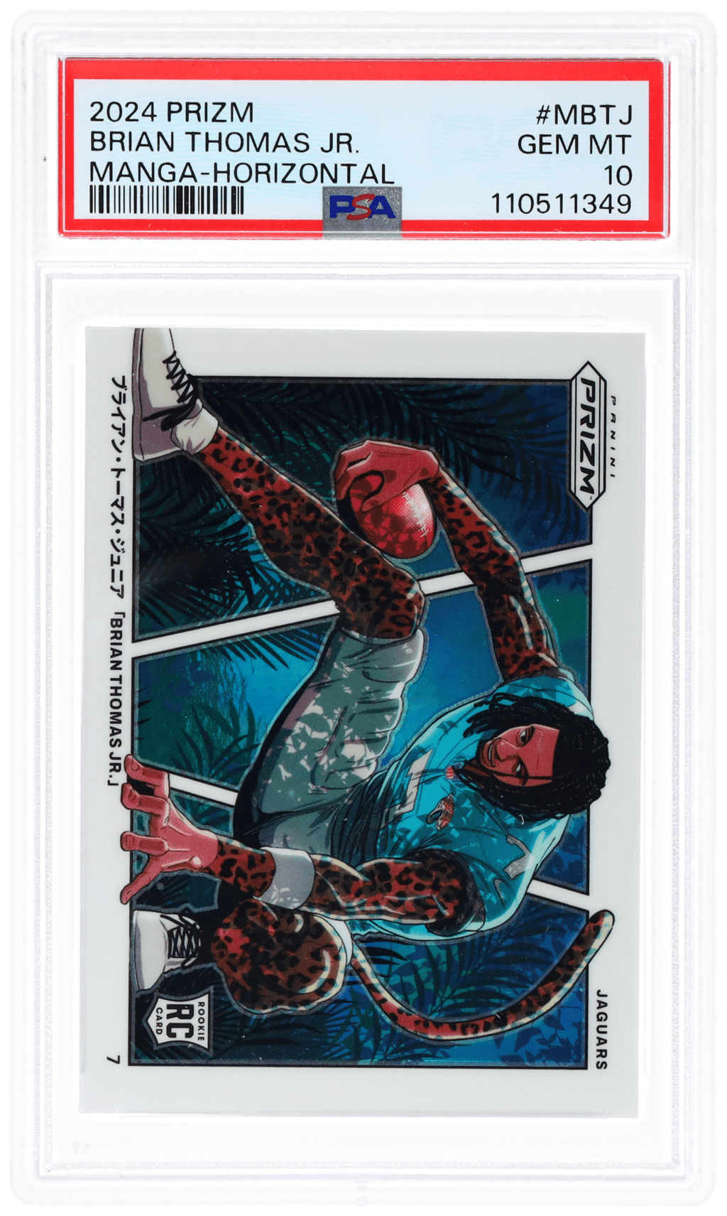 2024 Panini Prizm Manga Horizontal Brian Thomas Jr. #M-BTJ PSA 10